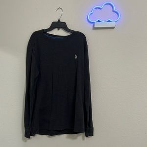 U.S. Polo Assn. Big and Tall Unisex Adult Embroidered Crew Neck Long Sleeves